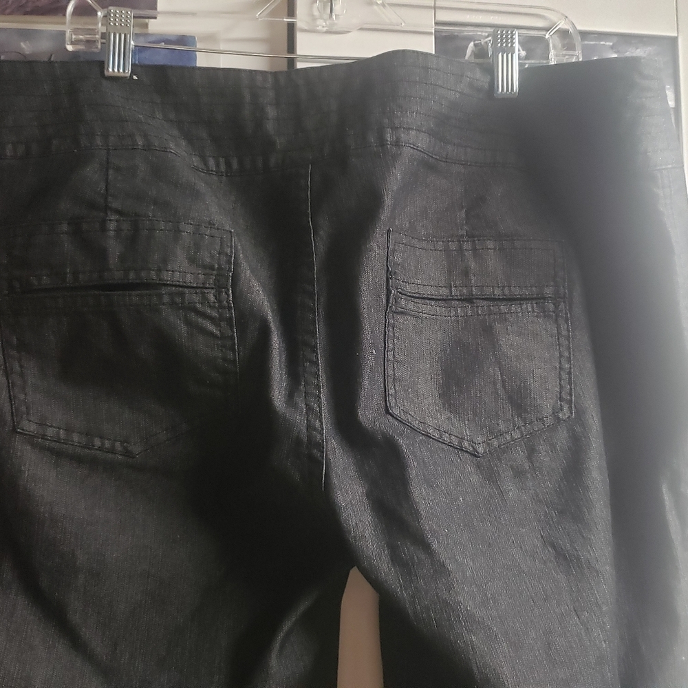 Maurice's Charcoal navy/black Trousers -  20 - Picture 4 of 5